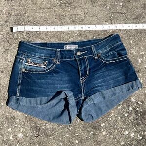 Soundgirl Embellished Low-Rise Micro Shorts